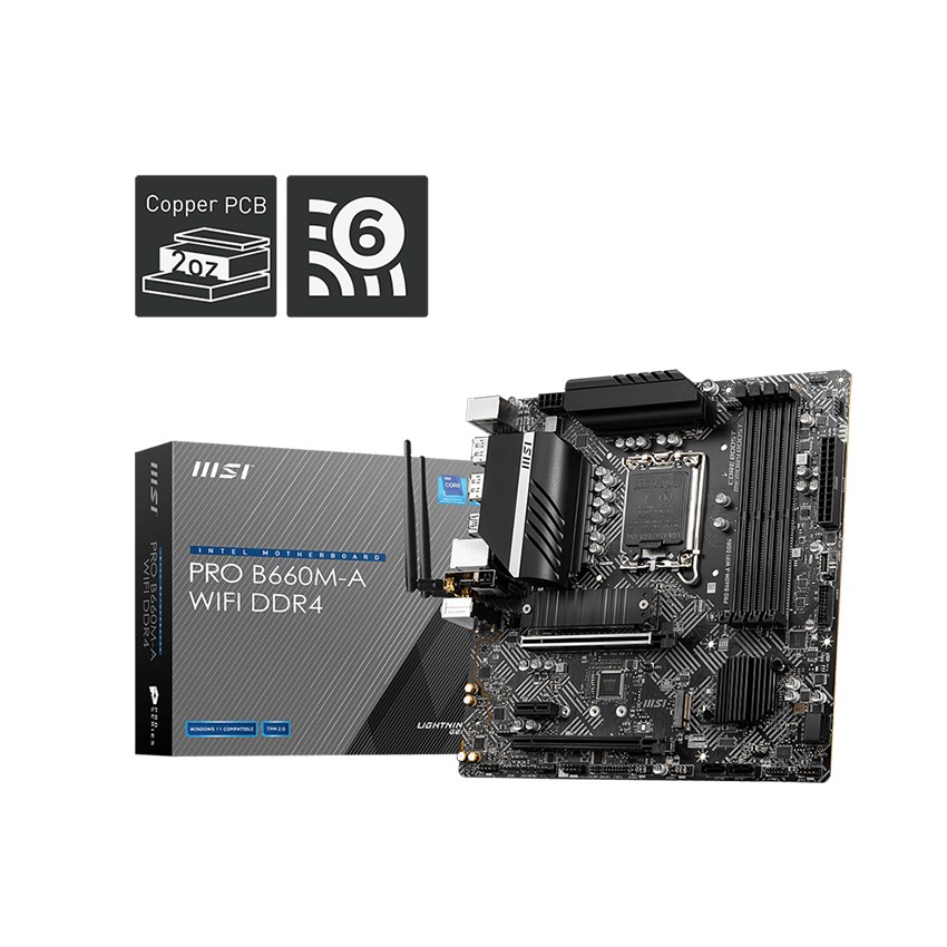 Mainboard MSI PRO B660M-A DDR4 WIFI