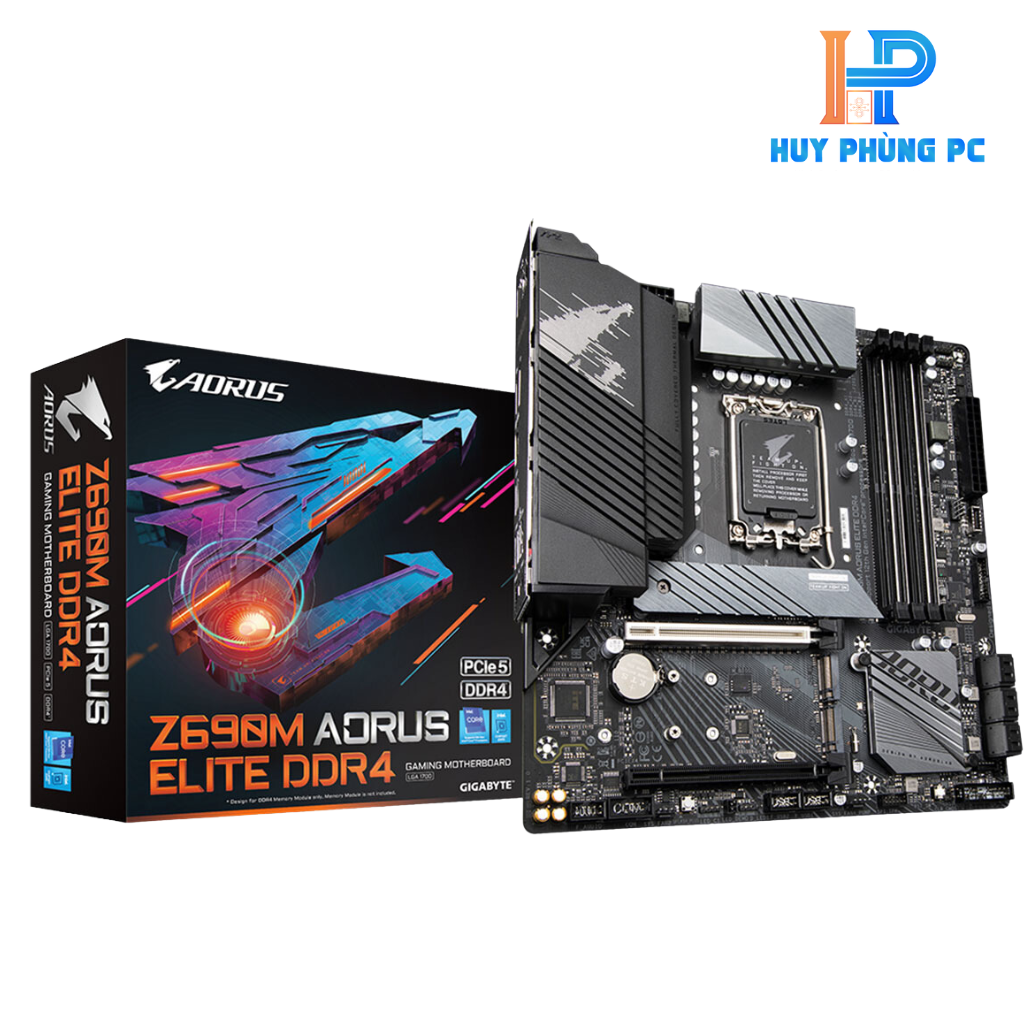 Mainboard Gigabyte Z690M AORUS ELITE DDR4 (Intel Z690, Socket 1700, m-ATX, 4 khe Ram DDR4)