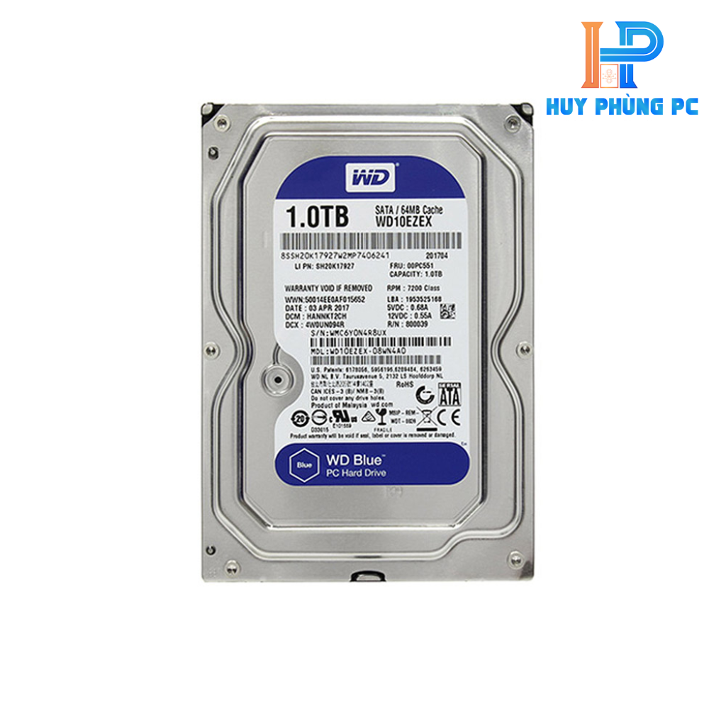 Ổ cứng HDD Western Digital Blue 1TB 3.5" SATA 3