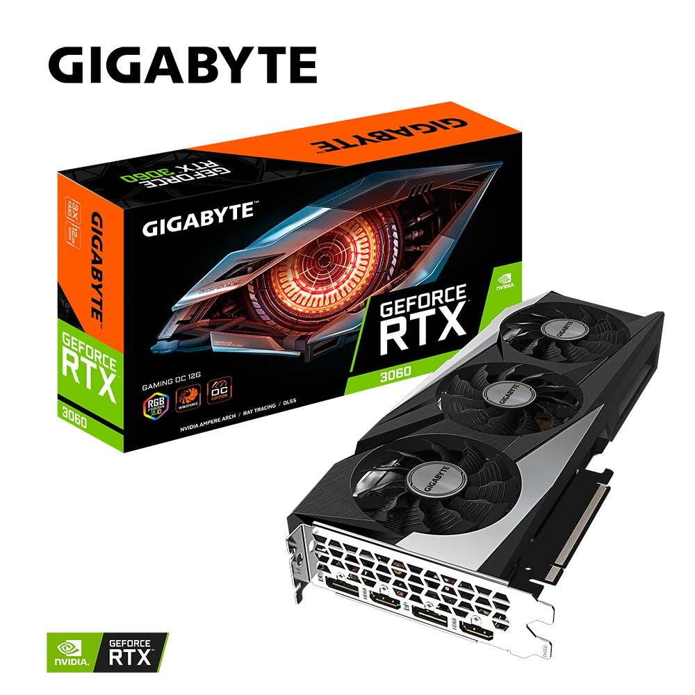 Card màn hình Gigabyte RTX 3060 GAMING OC 12GD-V2