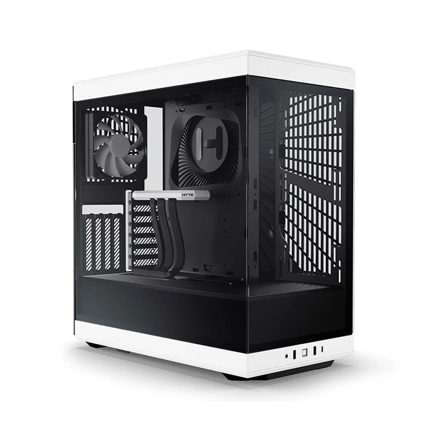 VỎ CASE HYTE Y40 BLACK-WHITE (ATX/MID TOWER/MÀU ĐEN-TRẮNG)