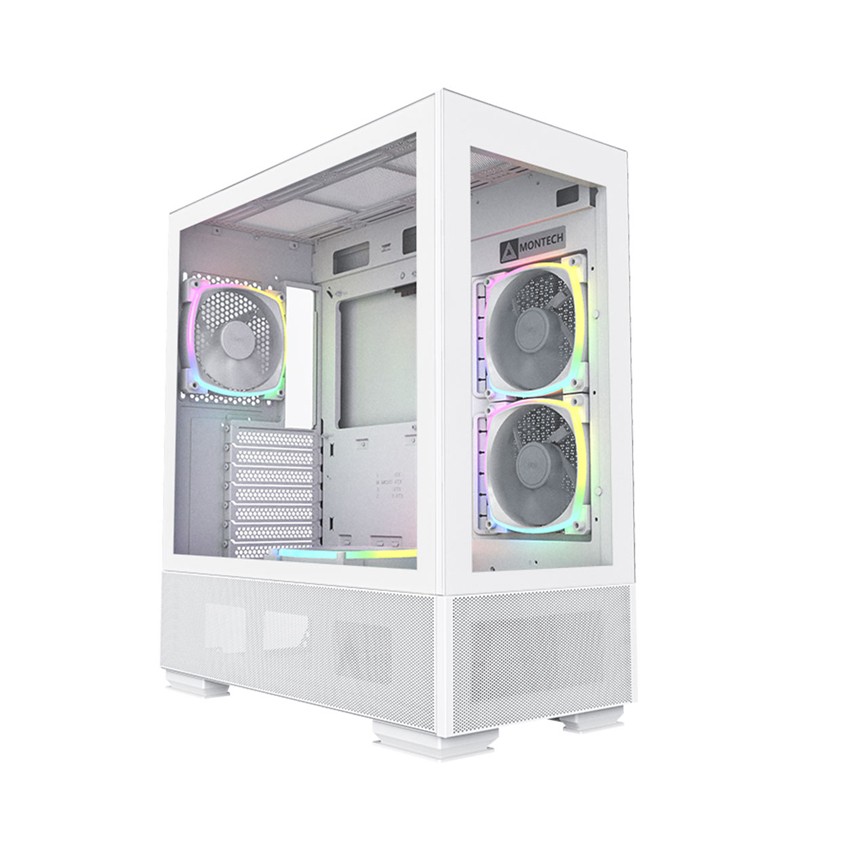 VỎ CASE MONTECH SKY TWO WHITE (ATX/MID TOWER/MÀU TRẮNG/4 FAN ARGB)