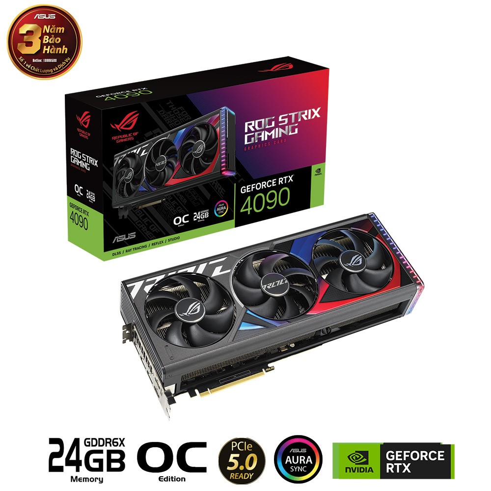 CARD MÀN HÌNH ASUS ROG STRIX-RTX 4090-O24G-GAMING