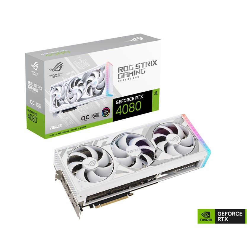 CARD MÀN HÌNH ASUS ROG STRIX-RTX 4080-O16G-GAMING WHITE