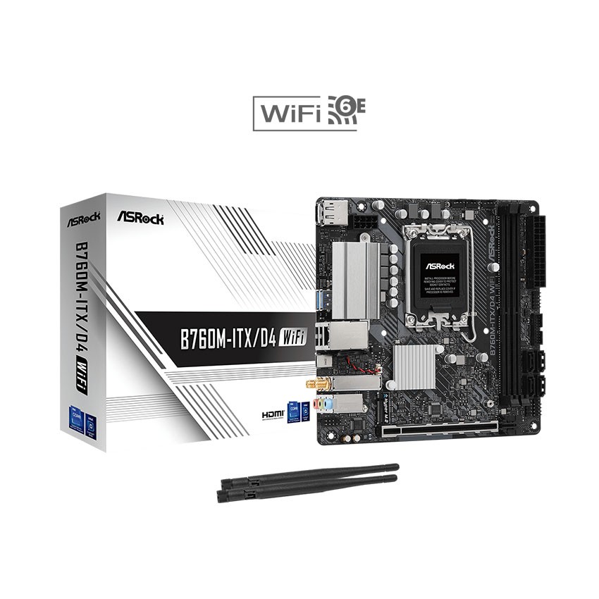 MAINBOARD ASROCK B760M-ITX WIFI D4