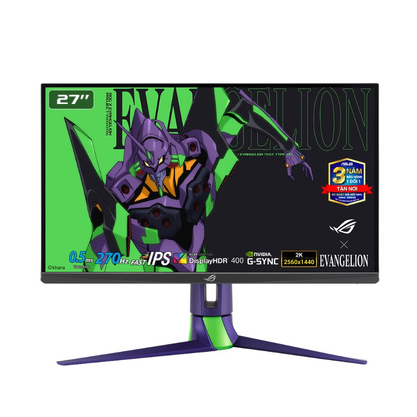 MÀN HÌNH GAMING ASUS ROG STRIX XG27AQM-G EVA EDITION (27 INCH/QHD/FAST IPS/270HZ/1MS)