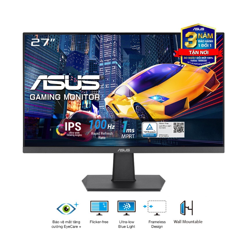 MÀN HÌNH ASUS VA27EHF (27 INCH/FHD/IPS/100HZ/1MS)