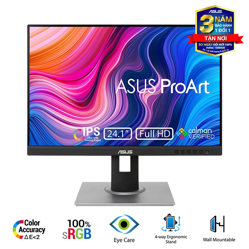 Màn hình đồ hoạ ASUS ProArt PA248QV (24.1 inch / FHD+ / IPS / 75Hz)