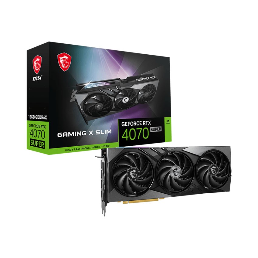 Card màn hình MSI RTX 4070 Super 12G GAMING X SLIM