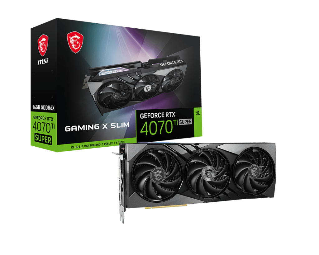 Card màn hình MSI GeForce RTX 4070 Ti SUPER 16GB GAMING X SLIM