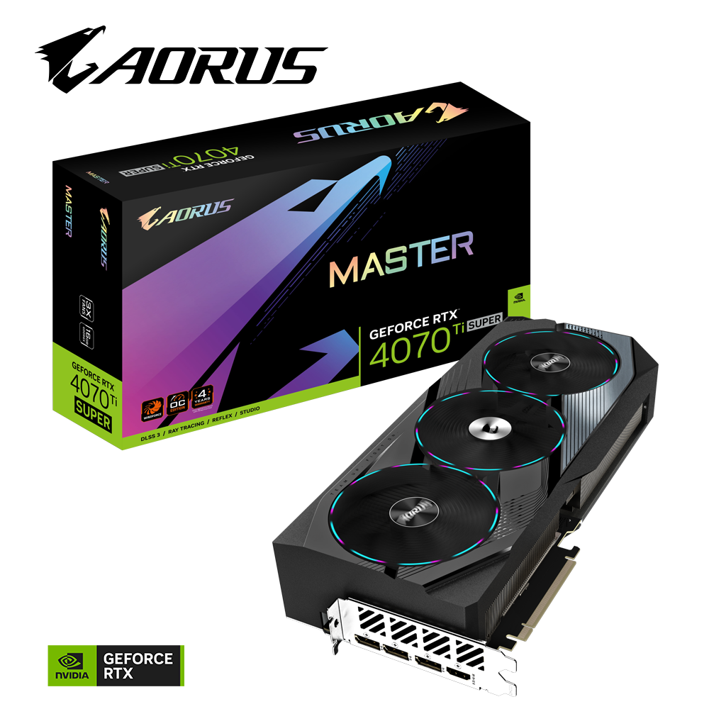 Card màn hình Gigabyte RTX 4070 Ti SUPER AORUS MASTER 16GB