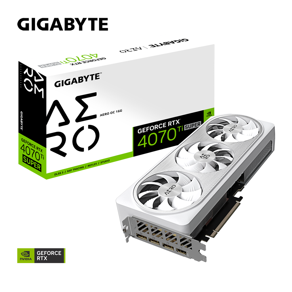 Card màn hình Gigabyte RTX 4070 Ti SUPER AERO OC 16GB