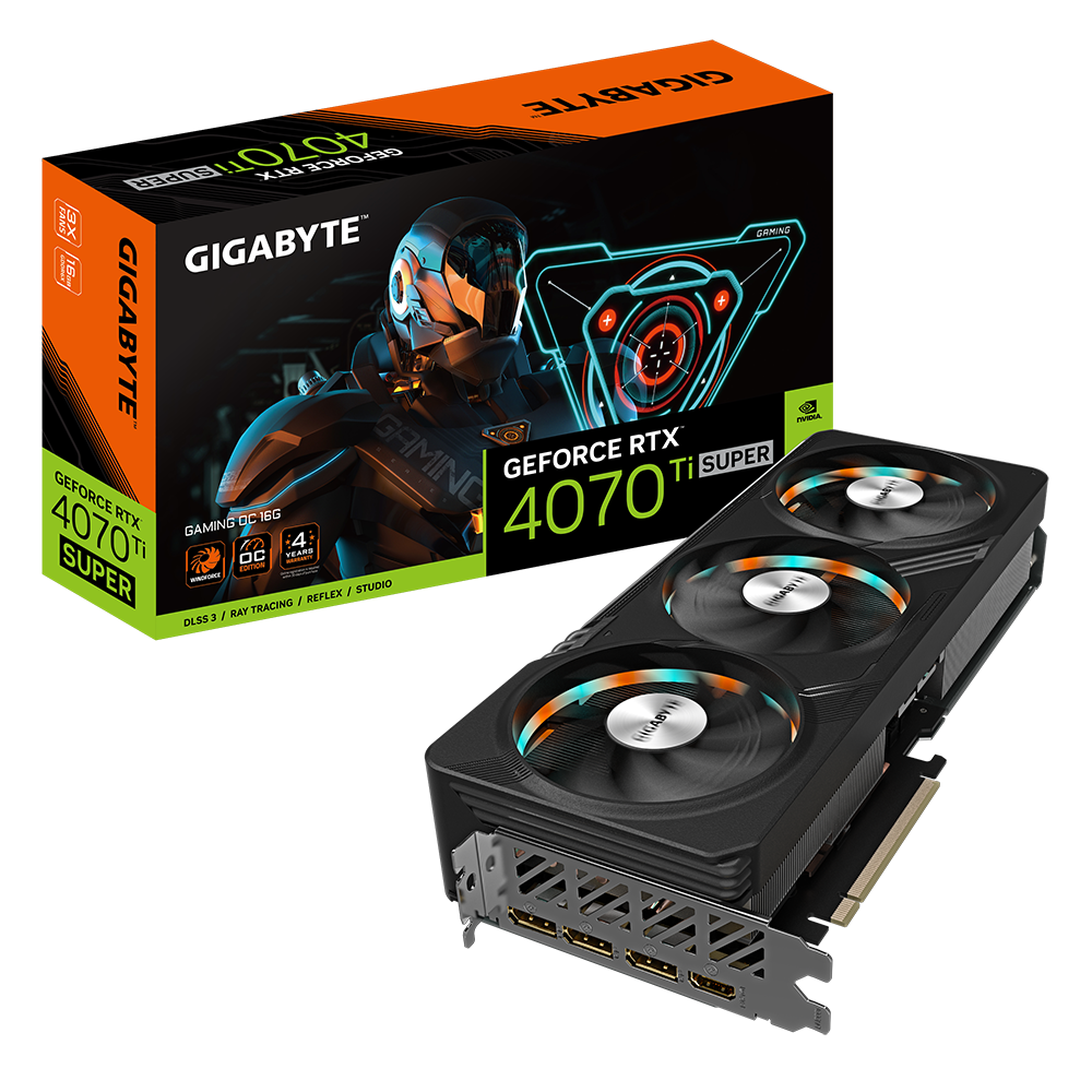 Card màn hình Gigabyte RTX 4070 Ti SUPER GAMING OC 16GB