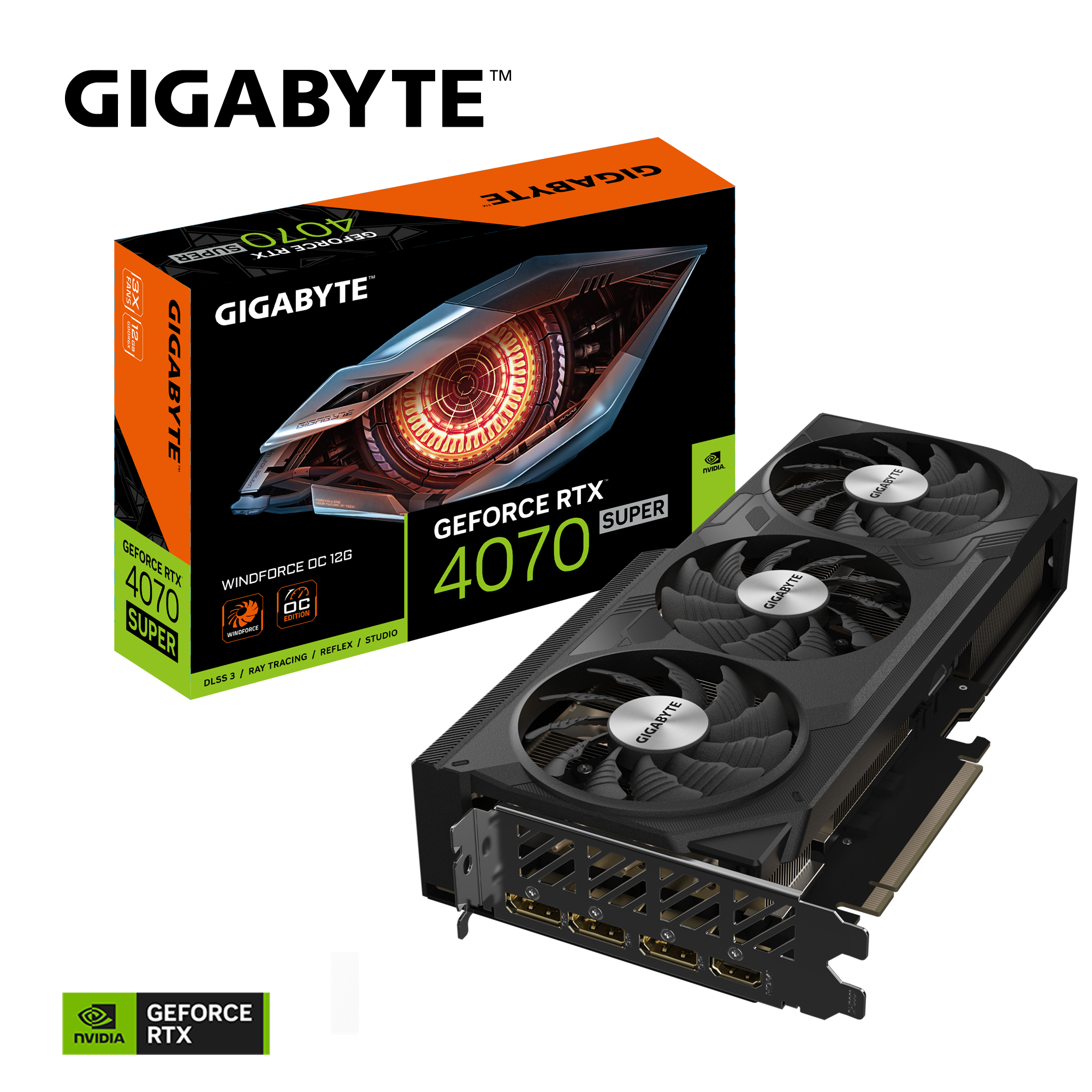 Card màn hình Gigabyte RTX 4070 SUPER WINDFORCE OC 12GB