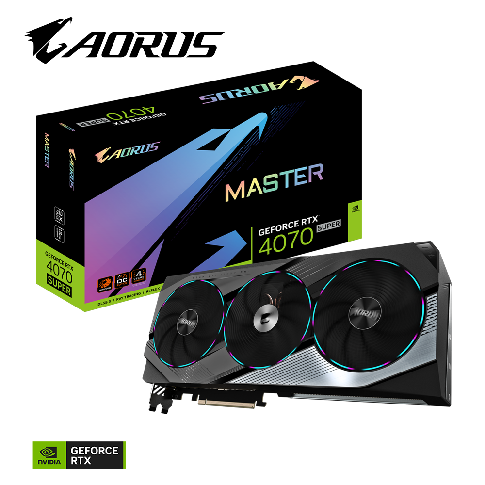 Card màn hình Gigabyte RTX 4070 SUPER AORUS MASTER 12GB