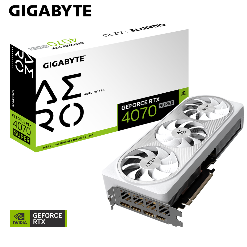 Card màn hình Gigabyte RTX 4070 SUPER AERO OC 12GB