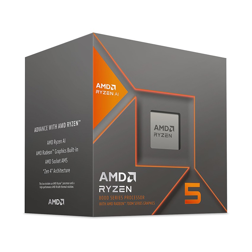 CPU AMD Ryzen 5 8600G (Up to 5.0 GHz | 6 Nhân | 12 Luồng | Socket AM5)